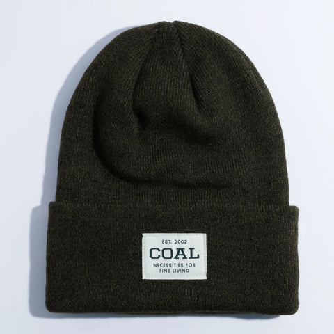 The Uniform Knit Cuff Beanie - Olive Black Marl