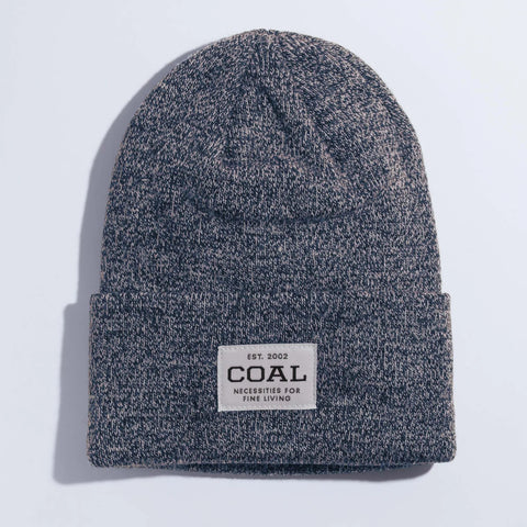 The Uniform Knit Cuff Beanie - Navy Pink Marl