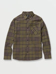 Volcom Mens Caden Plaid L/S Flannel Shirt