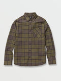 Volcom Mens Caden Plaid L/S Flannel Shirt