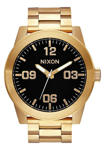 Nixon Corporal Stainless Steel Watch - All Gold / Black