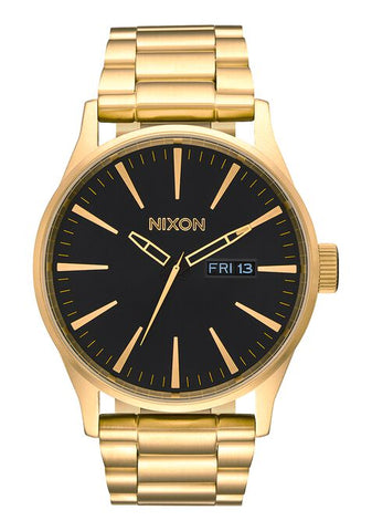 Nixon Sentry Stainless Steel Watch - All Gold / Black