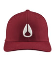 Nixon Deep Down FF Athletic Fit Hat - Burgundy / White