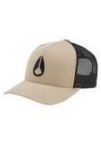 Nixon Iconed Trucker Hat - Khaki / Black