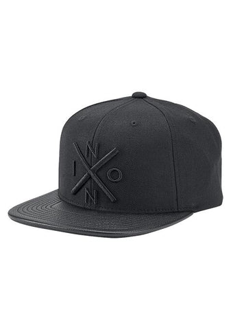 Nixon Exchange Snapback Hat - All Black  / Black