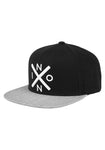 Nixon Exchange Snapback Hat - Black / Heather Gray