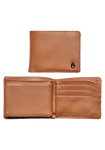 Nixon Pass Vegan Leather Coin Wallet - Brown