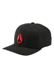 Nixon Deep Down Snapback Hat - Black / Red