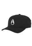 Nixon Deep Down Athletic Snapback Hat - Black / White
