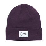 Coal The Mel Recycled Polylana Knit Beanie - Aubergine