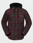 Volcom Mens Field Insulated Flannel Jacket