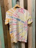 RVCA Mens Manic Tie Dye Crew Short Sleeve Tee
