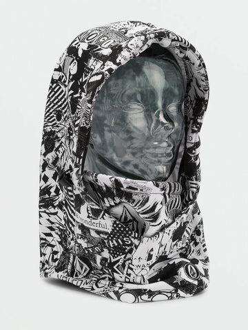 Volcom Hydro Fleece Hood Thingy - Black White