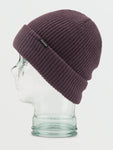 Volcom Polar Lined Beanie - Black Plum