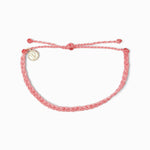 Pura Vida Solid Mini Braided Bracelet ~ Petal Pink