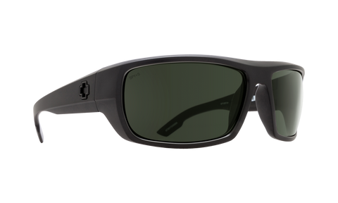 Spy Bounty Sunglasses - Matte Black ANSI RX - HD Plus Gray Green