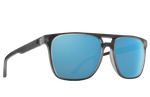 Spy Czar Sunglasses - Matte Black Ice - HD Plus Gray Green Polar with Light Blue Spectra Mirror