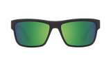 Spy Frazier Sunglasses - Soft Matte Black - Happy Bronze Polar with Green Spectra Mirror
