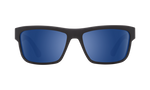 Spy Frazier Sunglasses - Soft Matte Black - Happy Dark Gray Green Polar with Dark Blue Spectra Mirror