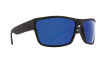 Spy Rocky Sunglasses - Soft Matte Black - Happy Dark Gray Green Polar with Dark Blue Spectra Mirror