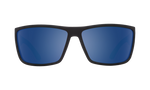Spy Rocky Sunglasses - Soft Matte Black - Happy Dark Gray Green Polar with Dark Blue Spectra Mirror