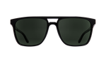 Spy Czar Sunglasses - Soft Matte Black - HD Plus Gray Green Polar