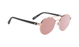 Spy Deco Sunglasses - Matte Rose Gold/Matte Black - Happy Bronze with Rose Quartz Spectra