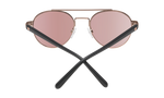 Spy Deco Sunglasses - Matte Rose Gold/Matte Black - Happy Bronze with Rose Quartz Spectra