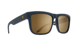 Spy Discord AF Sunglasses - Soft Matte Black - Happy Bronze with Gold Mirror