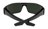 Spy Logan Sunglasses - Soft Matte Black - Happy Gray Green