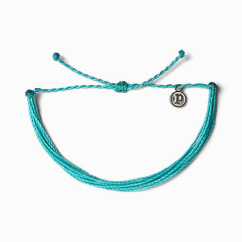 Pura Vida Solid Original Bracelet ~ Pacific Blue