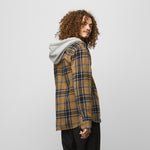 Vans Mens Lopes Hooded Flannel Buttondown Shirt