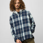 Vans Mens Lopes Hooded Flannel Buttondown Shirt