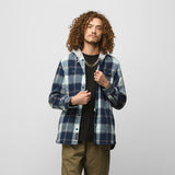 Vans Mens Lopes Hooded Flannel Buttondown Shirt