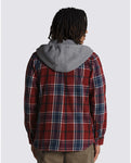 Vans Mens Lopes Hooded Flannel Buttondown Shirt