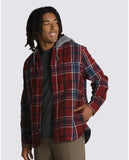 Vans Mens Lopes Hooded Flannel Buttondown Shirt