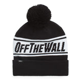 Vans Mens Off The Wall Pom Beanie - Black/White