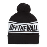 Vans Mens Off The Wall Pom Beanie - Black/White