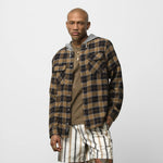 Vans Mens Parkway Hooded Flannel Buttondown Shirt