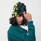 Vans Mens Parkview Cuff Beanie - Black/Purple Potion/Lime Punch