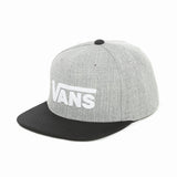 Vans Boys Drop V ll Snapback Hat - Heather Grey/Black