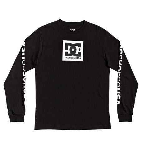 DC Boys Square Star L/S Tee