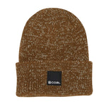 Coal The Burlington Reflective Cuff Beanie - Light Brown