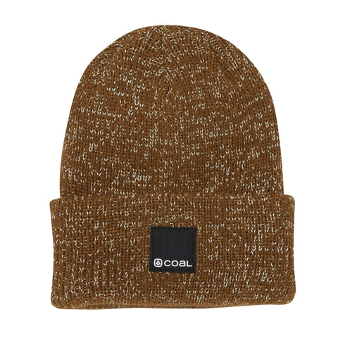 Coal The Burlington Reflective Cuff Beanie - Light Brown