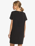 Roxy W Night Shimmers Short Sleeve V-Neck T-Shirt Dress