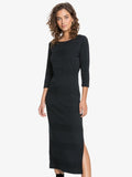 Roxy Womens Honey Lips Long Rib Knit Dress
