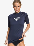 Roxy Womens Whole Hearted Short Sleeve Rashguard