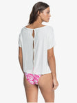Roxy Women's Beautiful Horizon Short Sleeve Button-Back Top