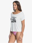 Roxy Women's Beautiful Horizon Short Sleeve Button-Back Top