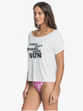 Roxy Women's Beautiful Horizon Short Sleeve Button-Back Top